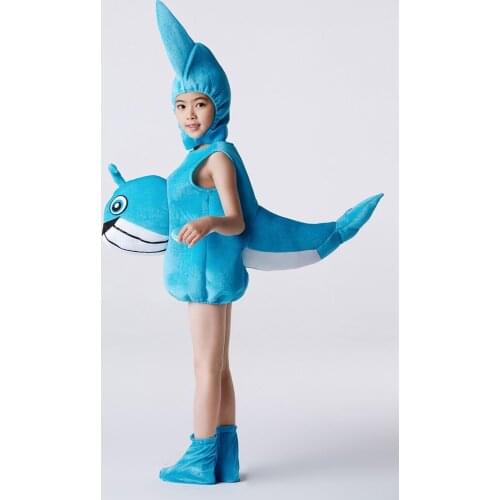 New Animal Children Cosplay Costume and Perforance Dolphin,carp,shark,starfish,crab,Lobster andCoral SeaWorldPerforance Suit