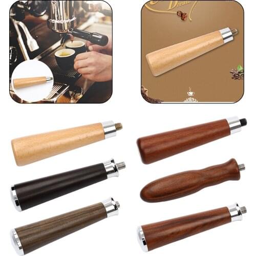Portafilter Wooden Handle for Coffee Machines Tool Bottomless Portafilter Coffee Maker for Barista