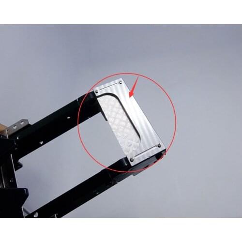 Remote control actro truck tailbeam stainless steel preventer plate for tamiya 1:14 scale tractor trailer scania beenz MAN volvo