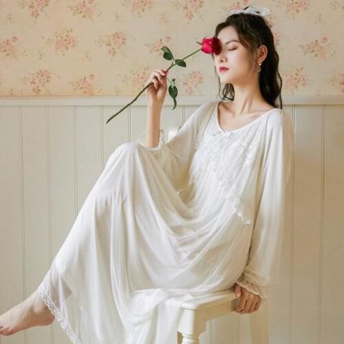 Женские ночные сорочки из хлопка QIANTANG China At AliExpress