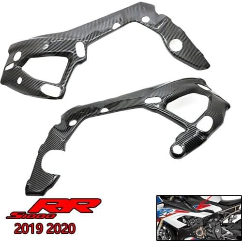 S1000RR 19-20 Carbon Fiber Frame Gloss Black Cover Protector For BMW S1000RR S 1000RR S 1000 RR 2019; 2020