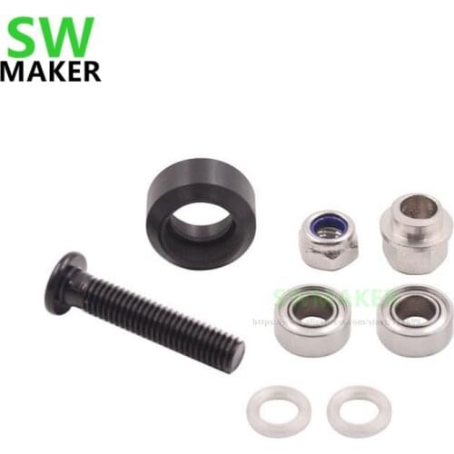 SWMAKER 1 set Openbuilds Xtreme Mini V Wheel kit color black - V Slot Aluminium Linear Extrusion DIY C-beam CNC machine parts