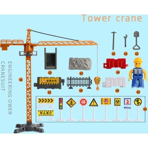High-quality simulation tower crane model,1:100 crane toy, engineering set,free shipping for wholesale and retail