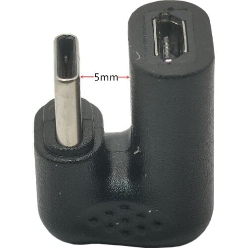 180 360 Degree Up & Down Angled Type-C USB-C to Micro USB Female Charging And Data Transmission Extension Cord Adapter