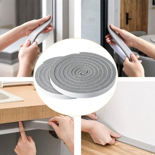 2M Self-adhesive Door Window Sealing Strip Weather Stripping seal tape Sound Proofing Protective Sponge Soundproof Absorption