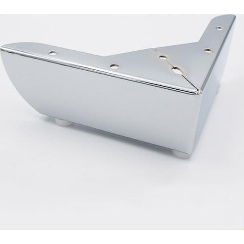 4pcs Heavy Load Bearing Furniture Legs Metal Cabinet Feet Chrome-Plated Triangle Sofa TV Cabinet Legs DIY Support Frame
