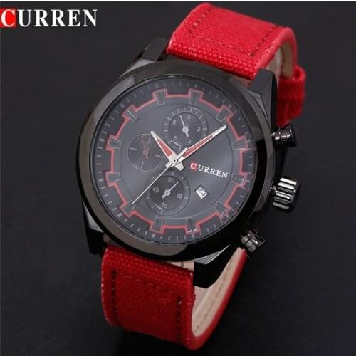 Top Brand Luxury Fashion Casual Men Watches Calendar Sports Watch Quartz Male Wristwatches Relogio Masculino CURREN 8196