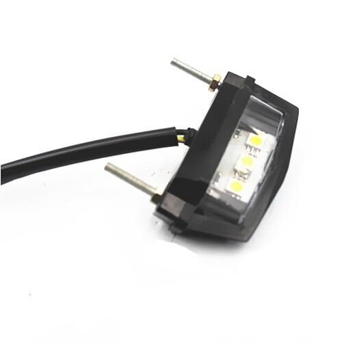 Custom Motorcycle Black Mini LED License Plate Light For Honda Kawasaki Suzuki Yamaha KTN BMW Touring