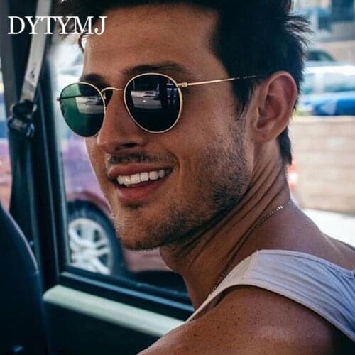 DYTYMJ 2020 Retro Oval Sunglasses Women/Men Brand Designer Vintage Small Eyeglasses Women Shades Sun Glasses Women Oculos De Sol