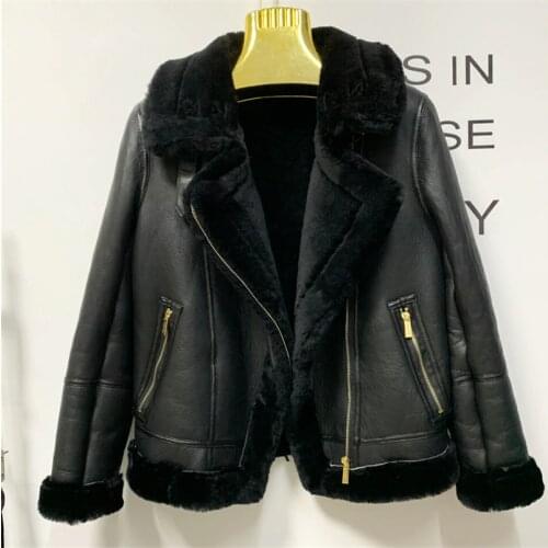 ERaBLe Women's Natural Sheepskin Coats