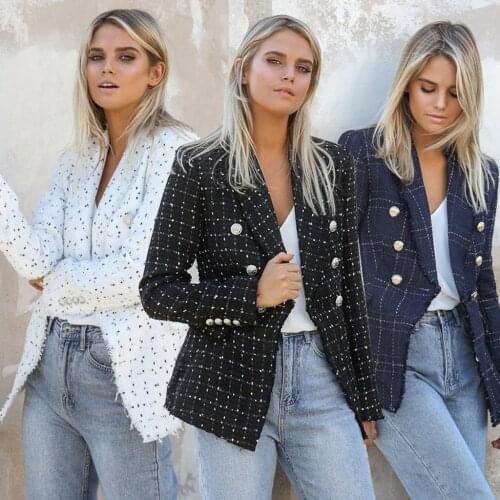 Женские твидовые пиджаки Feitong China At AliExpress