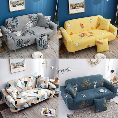 L-shaped Sofa Covers for Living Room Elastic Sofa Slipcovers Couch Cover Stretch Corner Sofa Cover Chaise Longue Need Buy 2PCS