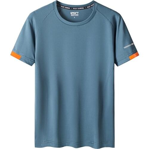 Mens T-Shirts Summer Casual O-Neck Breathable Quick dry Stretch short sleeve Tshirt Plus Size M-5XL 6XL 7XL 8XL 9XL Top Tees