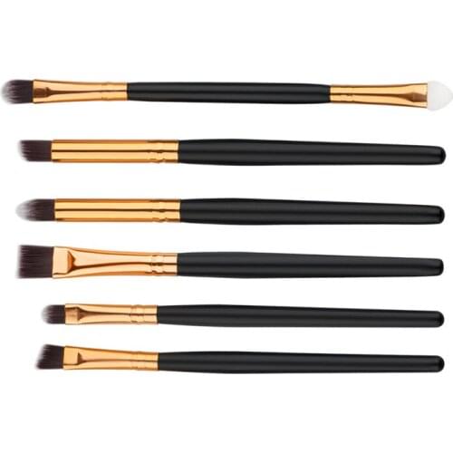 6 PCS Professional Makeup Cosmetics Brushes Eye Shadows Eyeliner Brush Tool Set Kit B99