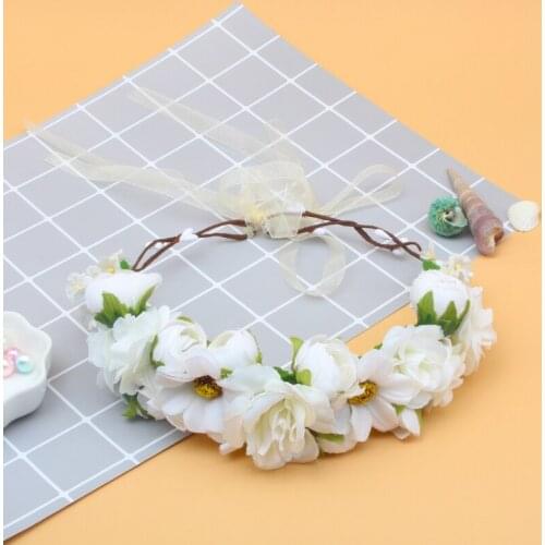 New European and American baby photo wreath headdress childrens Beach Holiday Headband