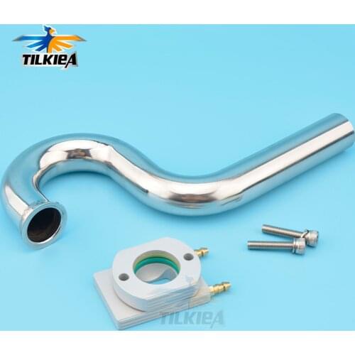 Wrap to center WTC header 22mm 7/8'' and flange for gas Zenoah marine engine rc boat