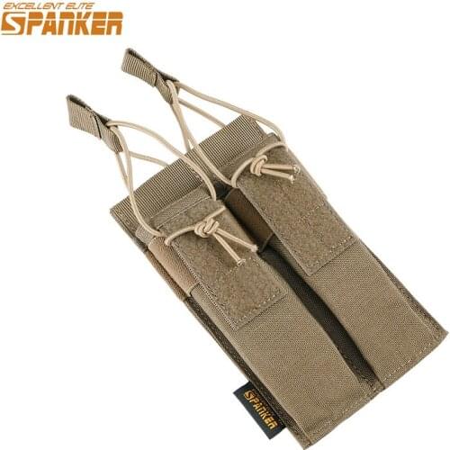EXCELLENT ELITE SPANKER Outdoor Tactical MP7 Magazine Pouch KRISS Double Magazine Clip Bag Military Molle Accessories