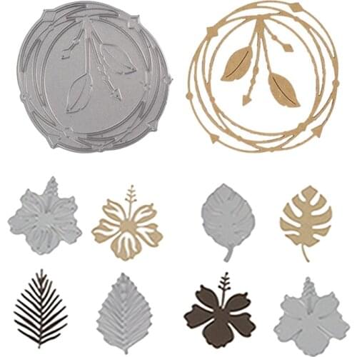 Beautiful Leaves Metal Cutting Dies For DIY Scrapbooking Photo Album Make Paper Cards Template Craft Embossing 2019 New Decr
