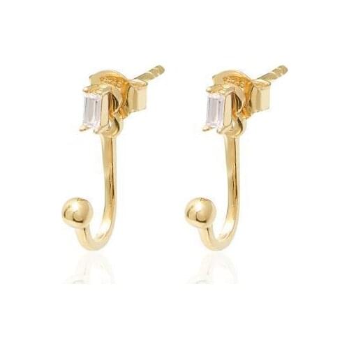 Baget Cubic Zirconia Ear Jacket Earrings