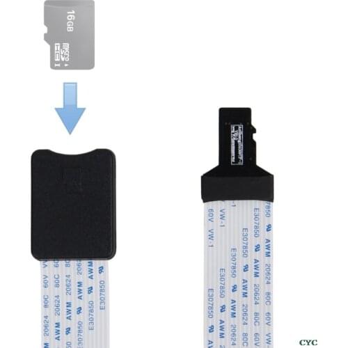 48CM/60CM TF Male to micro SD card Female Flexible Card Extension cable Extender Adapter reader for Car GPS mobile phone