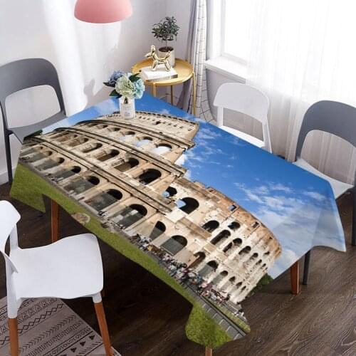 Custom Ancient Rome Tablecloth Party Decoration Picnic Table Rectangular Table Covers Wedding Event Home Dining Tea Table Cloth