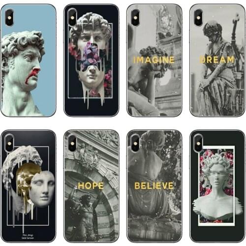 Statue Abstract Art Accessories phone Case For Huawei P30 P20 Pro P10 P9 P8 Lite Y5 Y6 Y7 Y9 P Smart Plus 2018 2019