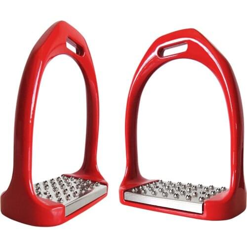 1 Pair Aluminum Alloy Stirrups Stainless Steel Non-slip Thickening Horse Riding Equipment Horse Racing Saddle Pedal Equestrian