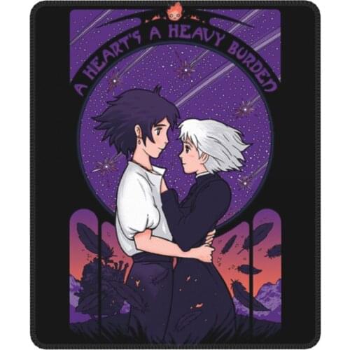 HowlS Moving Castle A HeartS A Heavy Burden Vintage Mouse Pad Ghibli Miyazaki Anime Mat Pads Rubber Computer Keyboard Desk Pad