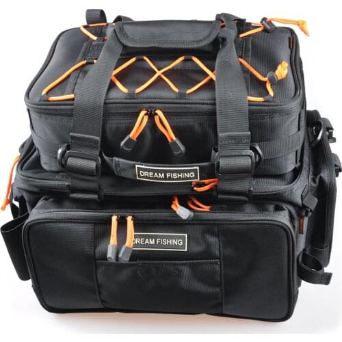 Large Capacity Fishing Bag 2Pcs Main Bag:48*29*22 Multi Purpose Fishing Rod Bag Bolsa De Pesca Ice Fishing Tackle Bag Mochila