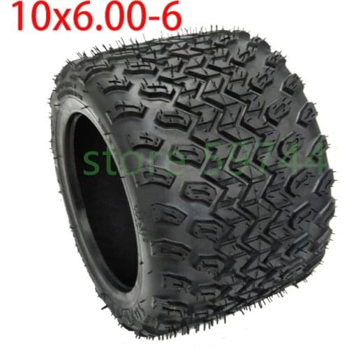 High Quality 10*6.00-6 Tube 10 Inch Widened Tire 10x6.00-6 Motorcycle Tubeless Tire Vacuum Off-Road Electric Scooter Motor