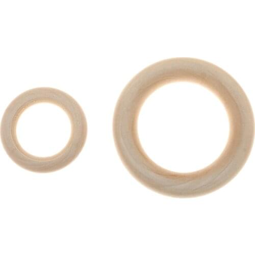 10/20/50/100pcs Wood Rings Circle Wood Pendant DIY Craft Jewelry Making Crafts