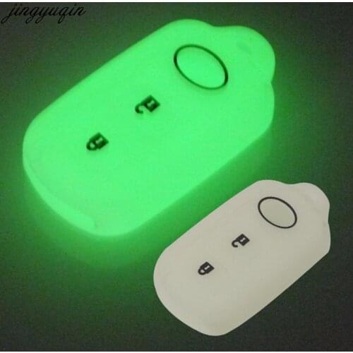Jingyuqin 15ps Remote 3 Buttons Silicone Car Styling Key Case Cover For Toyota Camry 2000-2005