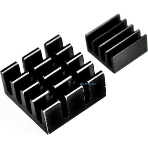 2pcs Aluminum heat sink cooling sink radiator blind radiating fin heat sink for Raspberry PI 3 Model B and Ras PI 2