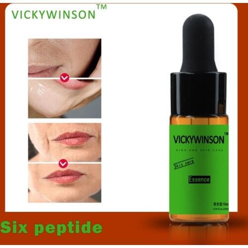 Six peptide essence 10ml Face Serum Six Collagen Peptides Anti Wrinkle Anti-Aging Moisturizing Cream Shrink Pore Anti-Acne