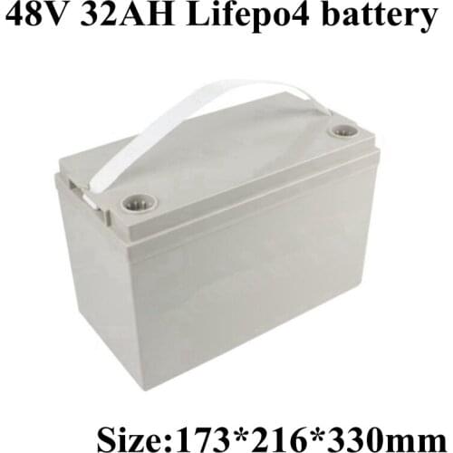 48V 30Ah 32Ah LiFepo4 Battery Pack for 1000W E-bike Motorbike Scooter Tricycle Solar System Home ESS +58.4V 5A Charger