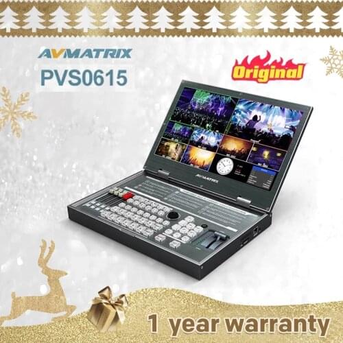 Avmatrix PVS0615 Portable 6 Channel Multi-format Video Switcher SDI HDMI-compatible Video Mixer with 1080p record