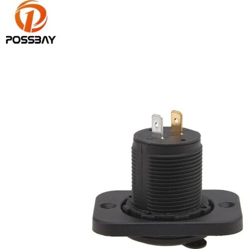 POSSBAY 12V Motor 3Car Cigarette Lighter Socket Splitter Charger Power Adapter Motorcycle Double USB Interface
