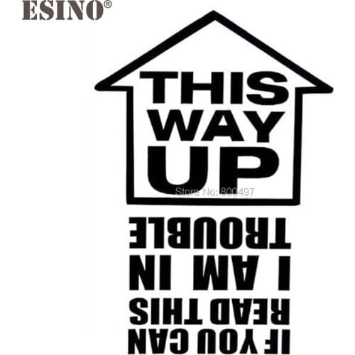 Car Styling New Style Decoration If You Can Read This I Am In Trouble This Way Up Reflective Sticker Car Whole Body Decal