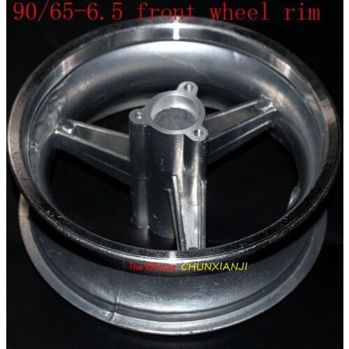 Free Shipping Pocket Bike Aluminum Wheel 90/65-6.5 Front Hub for Pocket Bike 47cc 49cc Good Quality