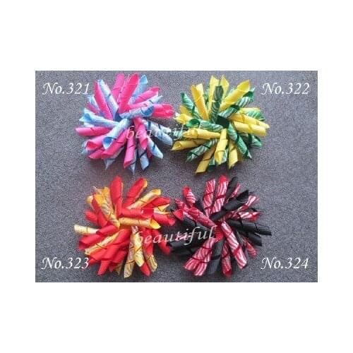 100 BLESSING Good Girl 3.5" Corker Hair Bows + Sparkle Ribbon 176 Style Clip