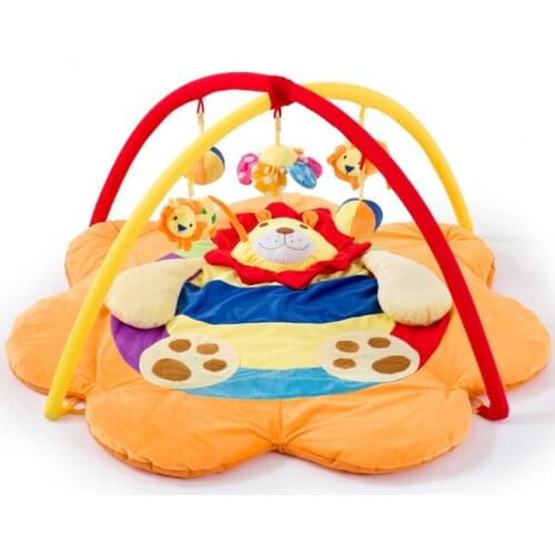 Baby Mat Play Khakibet Lion Baby Game Blanket Crawling Mat Educational Music Fitness Rack Toy Babyplaypad Foam Play Mat