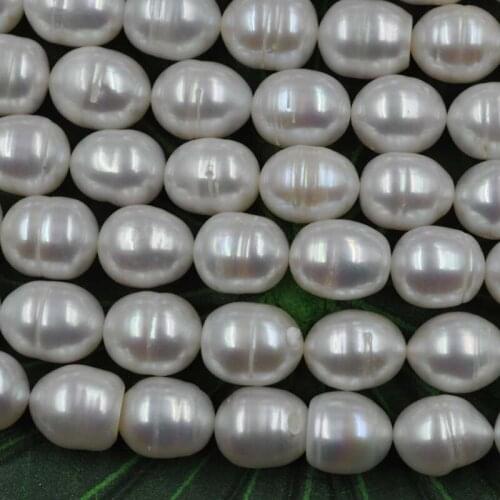 New Loose Pearl Strings White OR Multicolours Freshwater Pearls 10.5-11.5*12-14mm