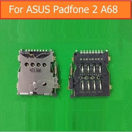 New Genuine Sim Card Reader Adapter for Asus A68 Sim Card Slot Tray for ASUS Padfone 2 A68 Sim Card Slot Holder Sim Card Socket