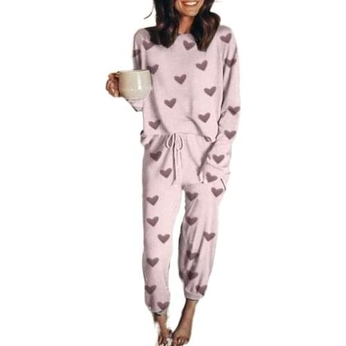 Sleepwear for women Spring/Summer 2021 new home clothing casual two-piece womens summer long-sleeved trousers home set