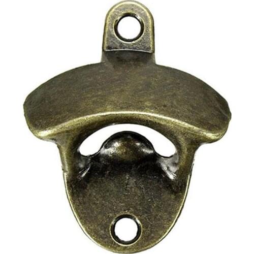 Beer Bottle Opener Wall-mounted Green Bronze Bottle Opener Set Antique Vintage Crafts Household Kitchen Cafe Bar Decoration