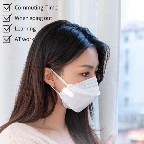 Wearable Air Face Fan Usb Mini Portable Reusable Breathable Healthly Protective Clip Fans Rechargeable Electric Air Cooling Fan