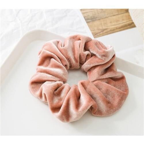 Elegant Women Velvet Scrunchies High Elastic Hair Bands Tie Gum Big Bobble Bands Girls Ponytail Holder Mujer Hair Accessories