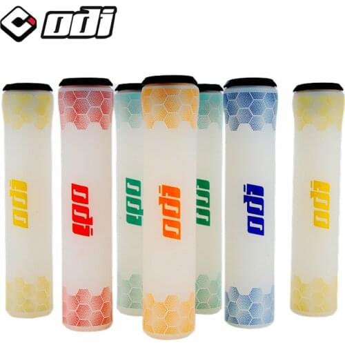 ODI 1pair MTB Handlebar Grips Silicone Folding Balance Bike Riding Grips Shockproof Mountain Bicycle Handlebar Accessories
