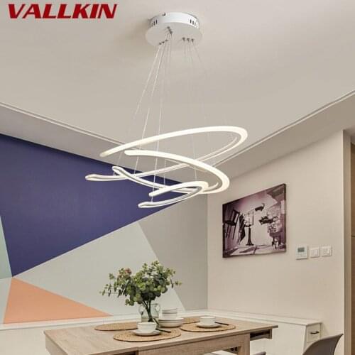 Modern Minimalist Circular Living Room Lamp Postmodern LED Pendant Lights Personality Bedroom Lamp Creative Nordic Hanging Lamp
