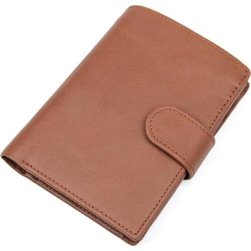 Wine Purse 2021 Hot New Fashion Luxury Brand Designer Full Grain Genuine Leather Short Wallet for Man 3 Folds Pure Leather